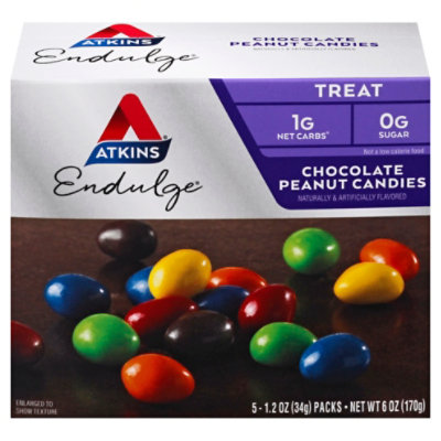 Atkins Endulge Treat Chocolate Peanut Candies - 5-1 Oz - Image 3