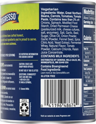 Progresso Vegetable Classics Soup Tuscan-Style White Bean - 18.5 Oz - Image 6