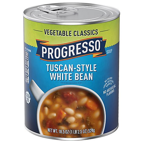 Progresso Vegetable Classics Soup Tuscan-Style White Bean - 18.5 Oz