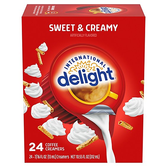 International Delight Cold Stone Creamery Sweet Cream Coffee Creamer Singles - 24 Count