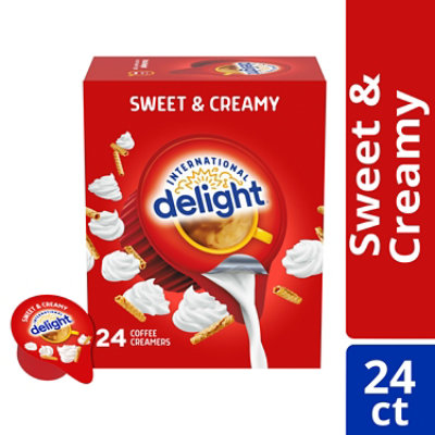 International Delight Cold Stone Creamery Sweet Cream Coffee Creamer Singles - 24 Count