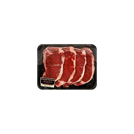 Open Nature Natural Angus Beef Loin Strip Steak Boneless Thin Cut Grass Fed - 0.5 Lb - Image 1