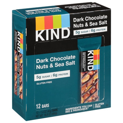 KIND Bar Nuts & Spices Dark Chocolate Nuts & Sea Salt - 12-1.4 Oz - Image 1