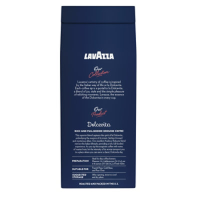 LavAzza Coffee Ground Medium Roast Classico - 12 Oz - Image 4