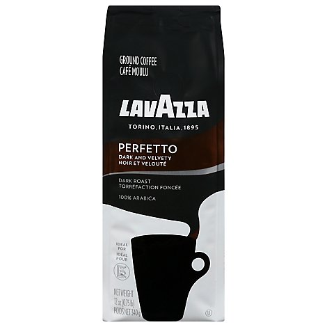 LavAzza Coffee Ground Espresso Roast Perfetto - 12 Oz