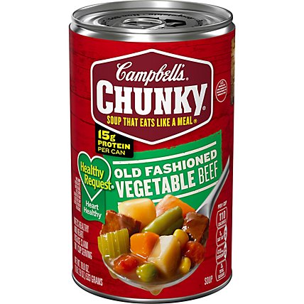 Campbells Chunky Healthy Request Soup Old Fashioned Vegetable Beef - 18.8 Oz - Image 2