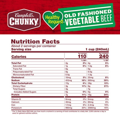 Campbell's Chunky Old Fashioned Vegetable Beef Soup - 18.8 Oz - Image 4