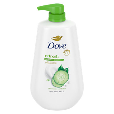 Dove Go Fresh Body Wash Cool Moisture Cucumber & Green Tea Scent - 34 Fl. Oz. - Image 3