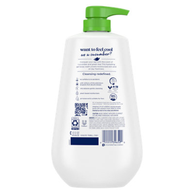 Dove Go Fresh Body Wash Cool Moisture Cucumber & Green Tea Scent - 34 Fl. Oz. - Image 5