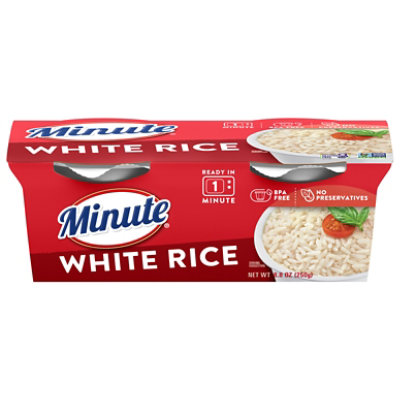 Minute White Rice Ready to Serve In Cup 2 Count - 8.8 Oz - Image 1