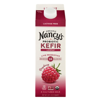 Nancys Kefir Raspberry Lowfat Cultured Milk Yogurt - 32 Fl. Oz.