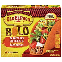 Old El Paso Taco Shells Stand N Stuff Nacho Cheese Flavored 10 Count - 5.4 Oz - Image 2