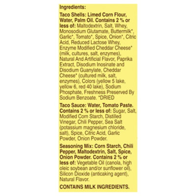 Old El Paso Taco Dinner Bold Kit Stand N Stuff Nacho Cheese Flavored 10 Count - 9.5 Oz - Image 4