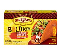 Old El Paso Taco Dinner Bold Kit Stand N Stuff Nacho Cheese Flavored 10 Count - 9.5 Oz