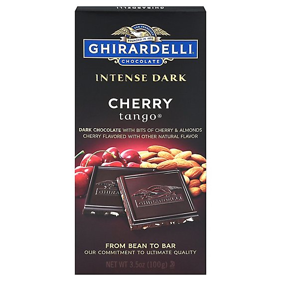 Ghirardelli Chocolate Intense Dark Dark Chocolate Cherry Tango - 3.5 Oz