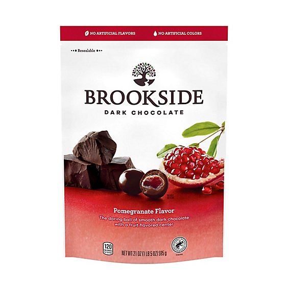 Brookside Dark Chocolate And Pomegranate Flavored Snacking Chocolate Bag - 21 Oz
