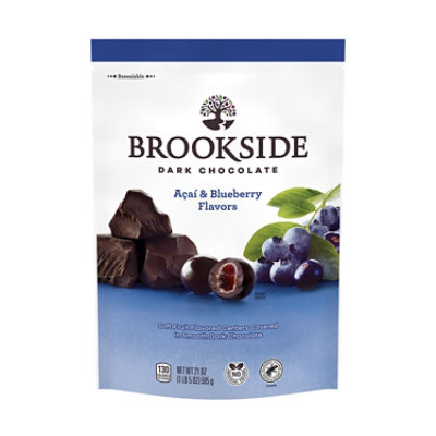 Brookside Dark Chocolate Acai And Blueberry Flavored Snacking Chocolate Bag - 21 Oz