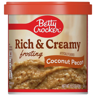 Betty Crocker Rich & Creamy Frosting Coconut Pecan - 14.5 Oz