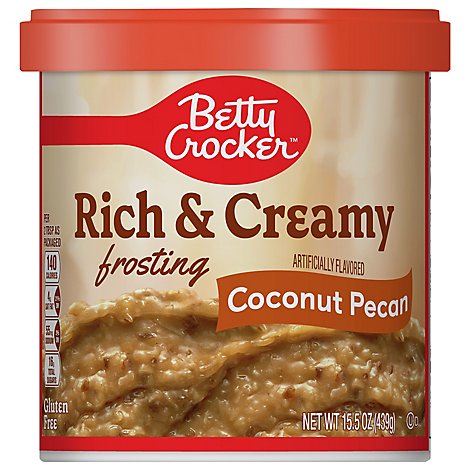 Betty Crocker Rich & Creamy Frosting Coconut Pecan - 14.5 Oz