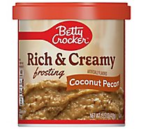 Betty Crocker Rich & Creamy Frosting Coconut Pecan - 14.5 Oz