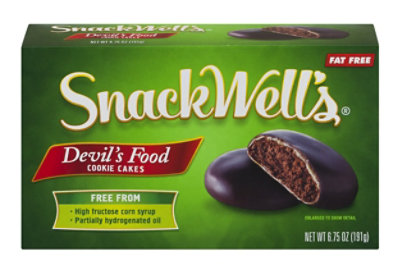 SnackWells Cookie Cakes Fat Free Devils Food - 6.75 Oz
