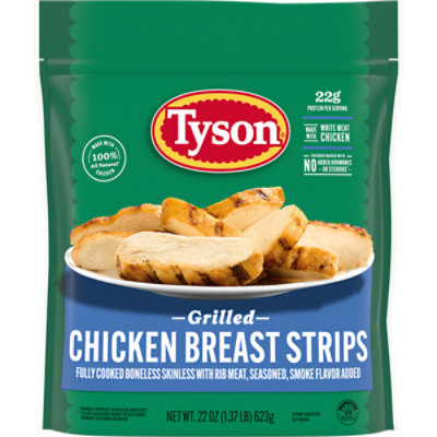 Tyson Grilled & Ready Frozen Grilled Chicken Breast Strips - 22 Oz - Image 1