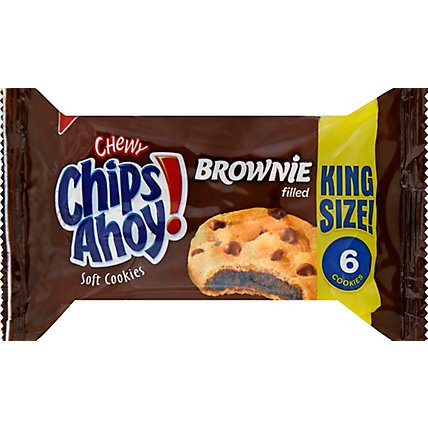 Chips Ahoy! Chewy Cookies Soft Brownie Filled King Size! - 3.7 Oz - Image 2