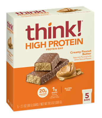 think! High Protein Bars Creamy Peanut Butter - 5-2.1 Oz