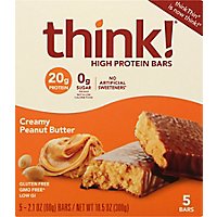 think! High Protein Bars Creamy Peanut Butter - 5-2.1 Oz - Image 2