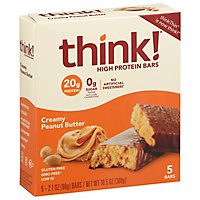 think! High Protein Bars Creamy Peanut Butter - 5-2.1 Oz - Image 1