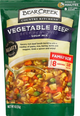 Bear Creek Country Kitchens Soup Mix Vegetable Beef Family Size - 9 Oz - Image 2