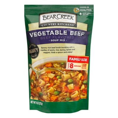 Bear Creek Country Kitchens Soup Mix, Vegetable Beef, Family Size - 9 oz