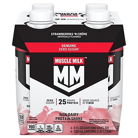 Muscle Milk Nutritional Shake Strawberries N Creme - 4-11 Fl. Oz.