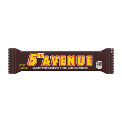 5TH AVENUE Rich Chocolate Coated Crunchy Peanut Butter Candy Bar - 2 Oz - Image 2