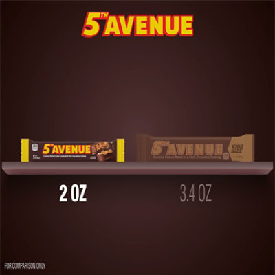 5TH AVENUE Rich Chocolate Coated Crunchy Peanut Butter Candy Bar - 2 Oz - Image 5