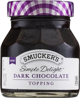 Smuckers Simple Delight Topping Dark Chocolate - 11.5 Oz