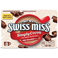 Swiss Miss Cocoa Mix Hot Simply Cocoa Milk Chocolate - 8-0.85 Oz - Image 1