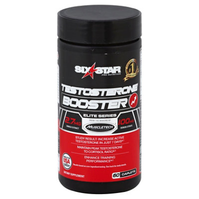 Six Star Elite Series Testosterone Booster Caplets - 60 Count