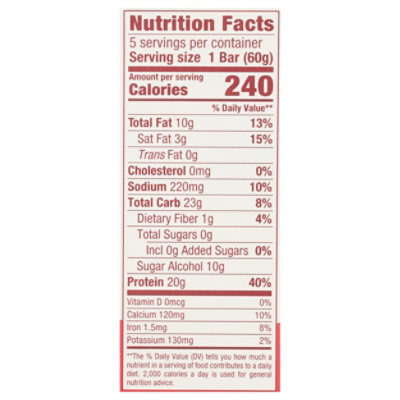 thinkThin High Protein Bars Chunky Peanut Butter Chocolate - 5 Count - Image 3