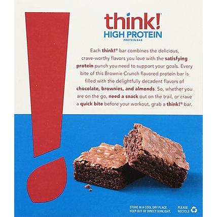 thinkThin High Protein Bars Brownie Crunch - 5 Count - Image 6
