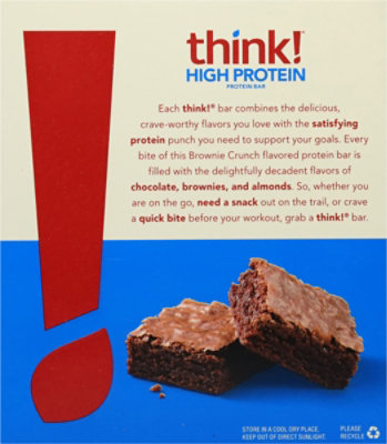 thinkThin High Protein Bars Brownie Crunch - 5 Count - Image 5