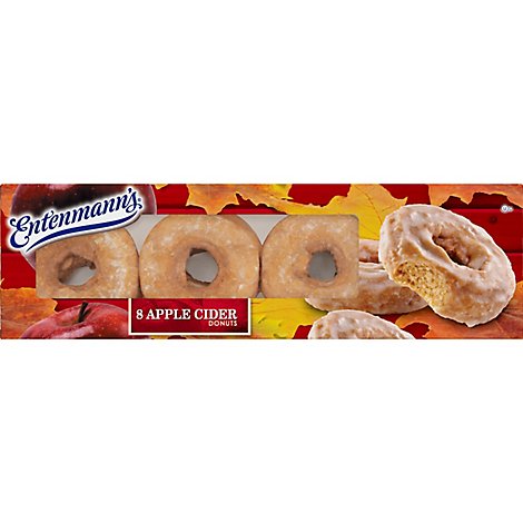Entenmanns Donuts Apple Cider 8 Count - 16 Oz
