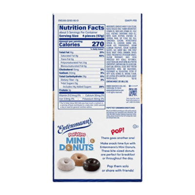 Entenmanns Popettes Donuts Cinnamon - 11 Oz - Image 2