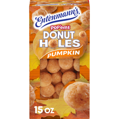 Entenmann's Pop'ems Pumpkin Donut Holes - 15 Oz