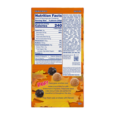 Entenmanns Donuts Popems Pumpkin - 15 Oz - Image 6