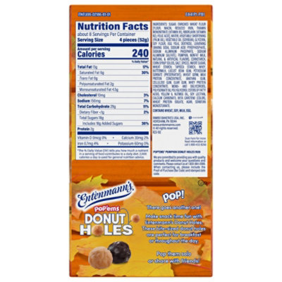 Entenmann's Pop'ems Pumpkin Donut Holes - 15 Oz - Image 5