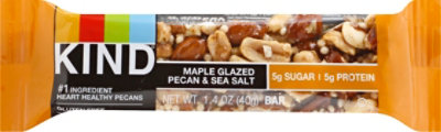 KIND Bar Nuts & Spices Maple Glazed Pecan & Sea Salt - 1.4 Oz - Image 2