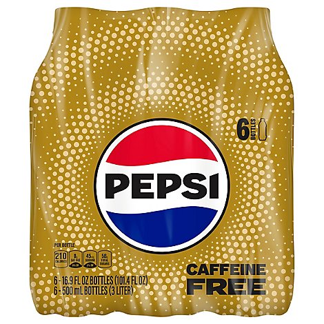 Pepsi Soda Caffeine Free - 6-16.9 Fl. Oz.