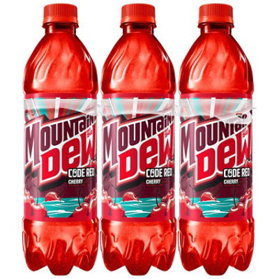 Mtn Dew Soda Code Red - 6-16.9 Fl. Oz. - Image 1