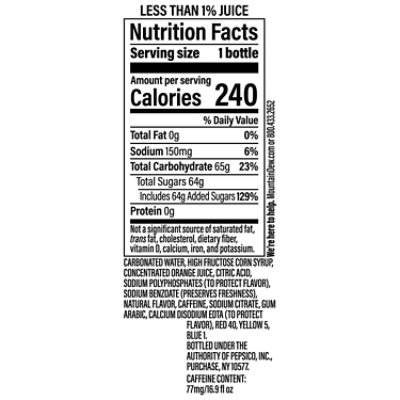 Mtn Dew Soda Code Red - 6-16.9 Fl. Oz. - Image 3